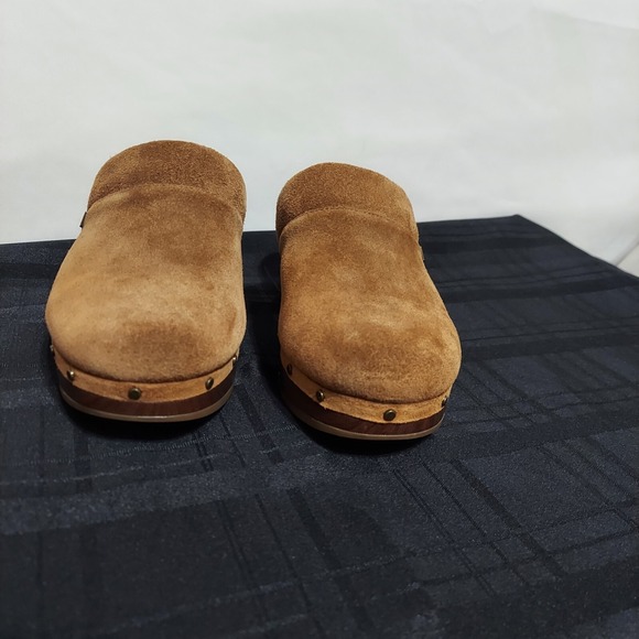 Vionic Kacie Clogs Suede Slip On Platform Comfort Shoes Boho Size 7 - Picture 2 of 8